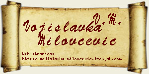 Vojislavka Milovčević vizit kartica